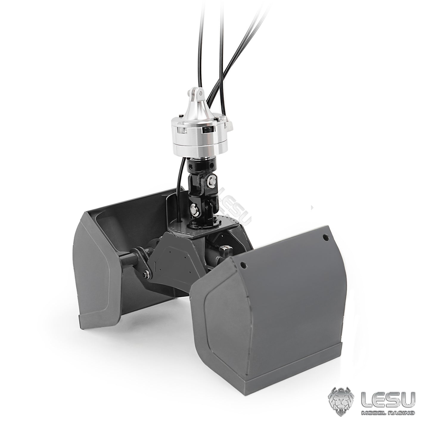 LESU 1/14 Truck Remote Control Model Metal Hydraulic Roll-on/Roll-off Truck Crane Full Unloading LS-A0062 Clamshell Grab