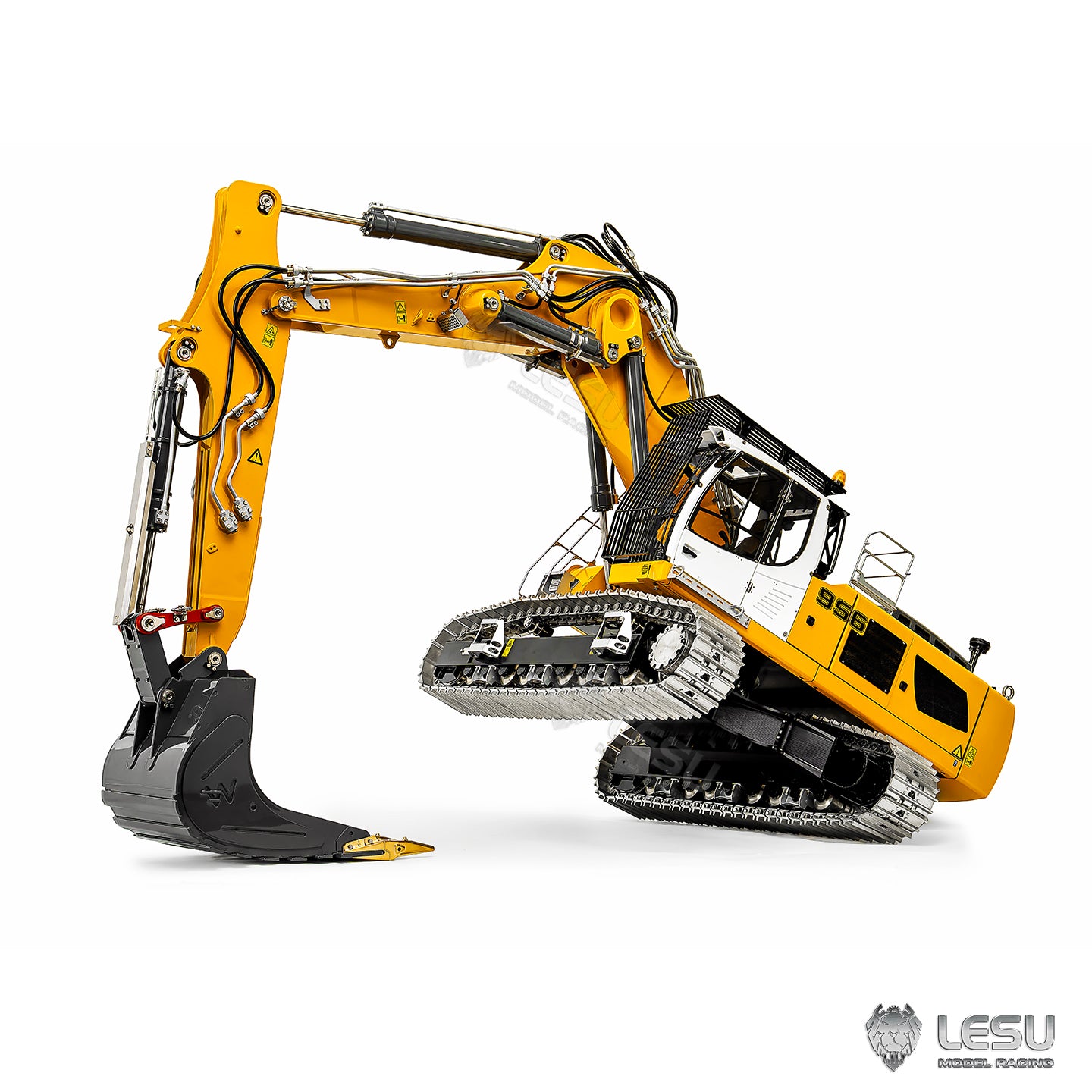 LESU 1/14 Hydraulic R956 Three-Section Arm Excavator Model BA-B0040 Motor-Driven Version Dual Pump 7-Valve