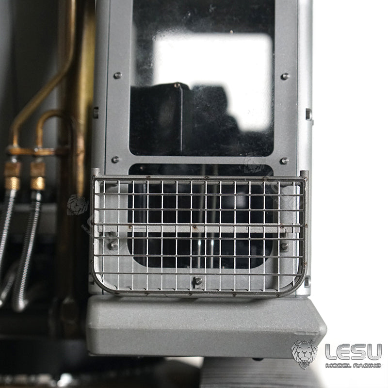 LESU 1/14 remote control hydraulic model PC360 excavator cab top metal anti-collision mesh spotlight