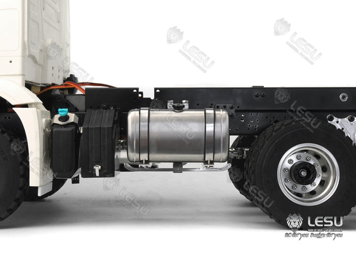 LESU G-6239 1/14 Truck Model 3348 Stainless Steel Flat Simulation Hydraulic Tank Tamiya Truck Universal Upgrade Modification
