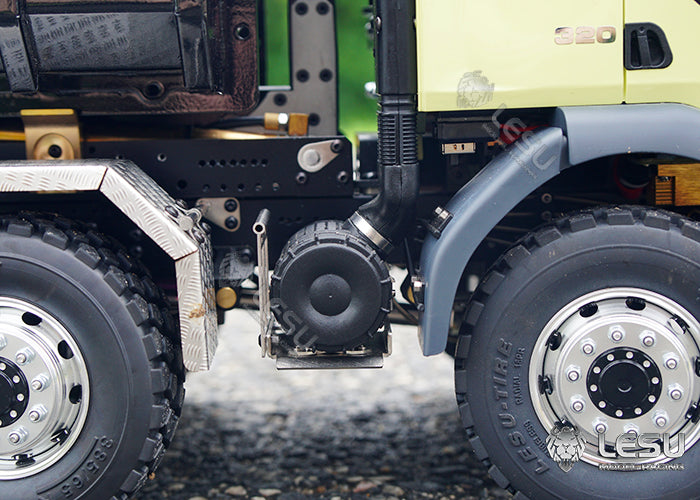 LESU 1/14 Truck Remote Control Model Metal Toy Fully Unloaded Volvo VM Hydraulic Roll-on/Roll-off Fully Unloaded Truck