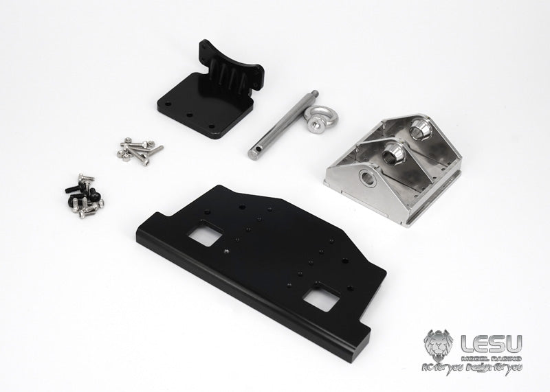 LESU Metal Front Bumper with Coupler Winch Set G-6143 for Tamiya TGS 1/14 RC Truck Model Toy Upgrade Simulation Decoration Parts