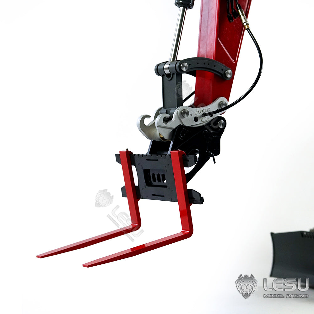 LESU 1/14 Engineering Machinery Model Excavator ET35 Modified Quick Change Fork Attachment