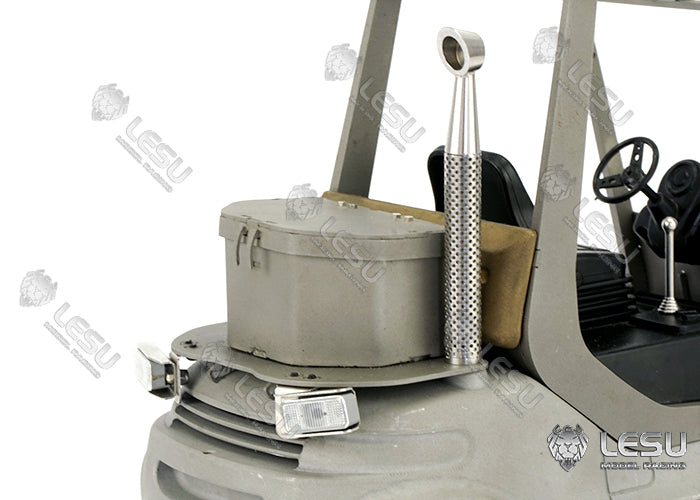 1/14 Engineering Hydraulic Forklift Stainless Steel Welding Tool Box Simulation Metal Upgrade Parts LESU