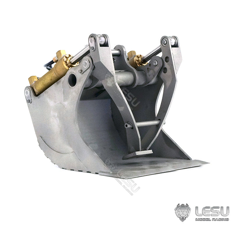 LESU 1/14 simulation hydraulic excavator PC360, wheel excavator, small short tail modified quick change hydraulic grab bucket attachment