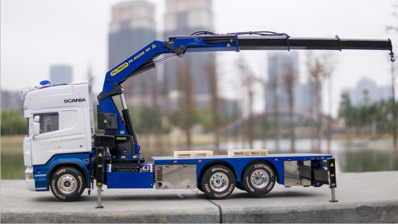 JX Model PK40002EH Truck-Mounted Crane for Tamiya 1/14 RC Hydraulic Construction Machinery Towing Truck Model Upgrade Parts