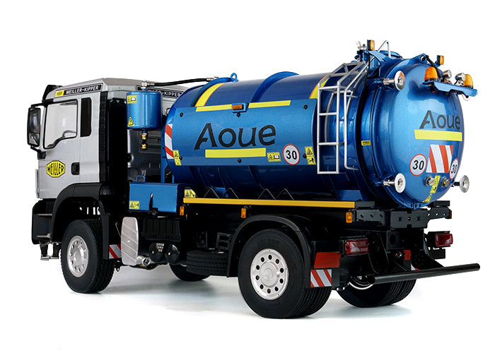 LESU 1/14 Simulation Model Toy 4X4 Vacuum Tank Water Suction Car