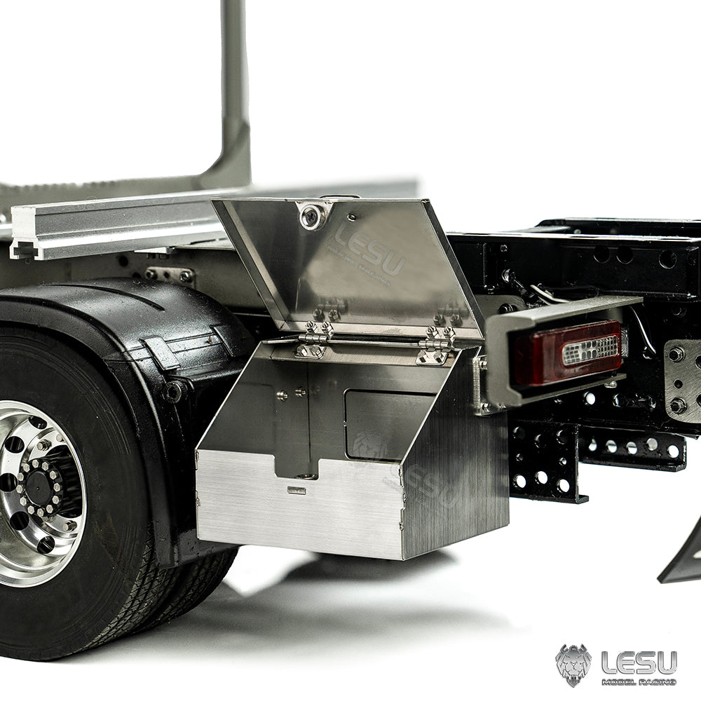 1/14 Truck Dump Truck Simulation Toolbox Openable G-6184-B Tractor Model LESU