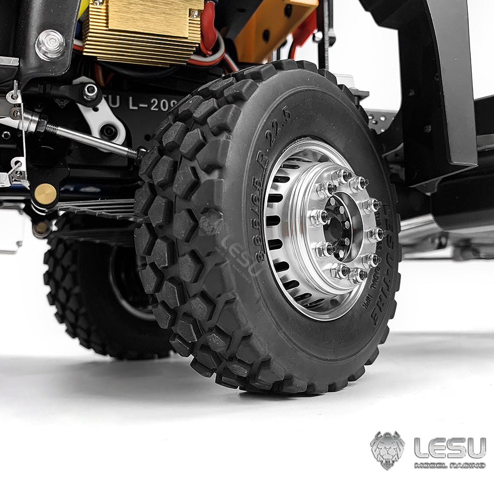 1/14 truck model toy aluminum alloy simulation front wheel hub W-2018-C modified Tamiya accessories LESU
