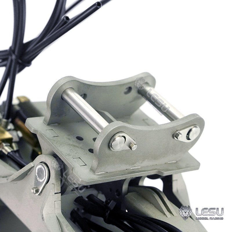 LESU 1/14 simulation hydraulic excavator PC360, wheel excavator, small short tail modified quick-detach metal hydraulic tilt bucket attachment