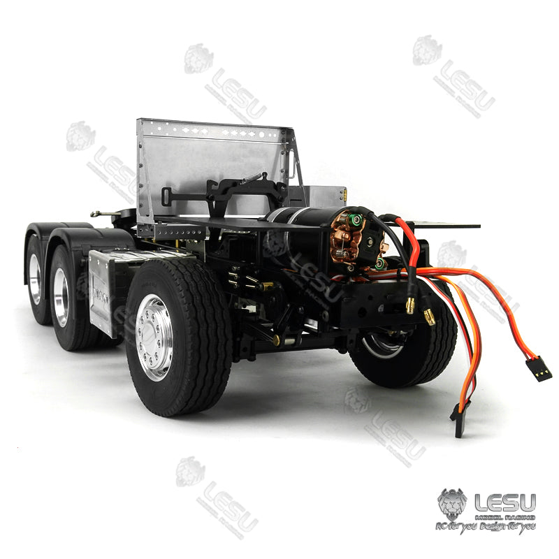 LESU1/14 Tamiya Truck MAN TGS Full Metal 6X4 Tractor Chassis Toy Model