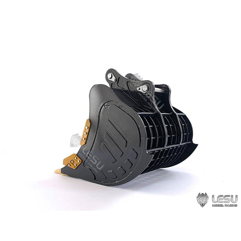LESU 1/14 Engineering Machinery Model Excavator ET35 Modified Quick-Removal Metal Grille Bucket Accessories