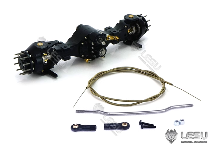 1/16 truck tractor DIY German bruder axle upgrade 10004 flange front through bridge differential lock version LESU