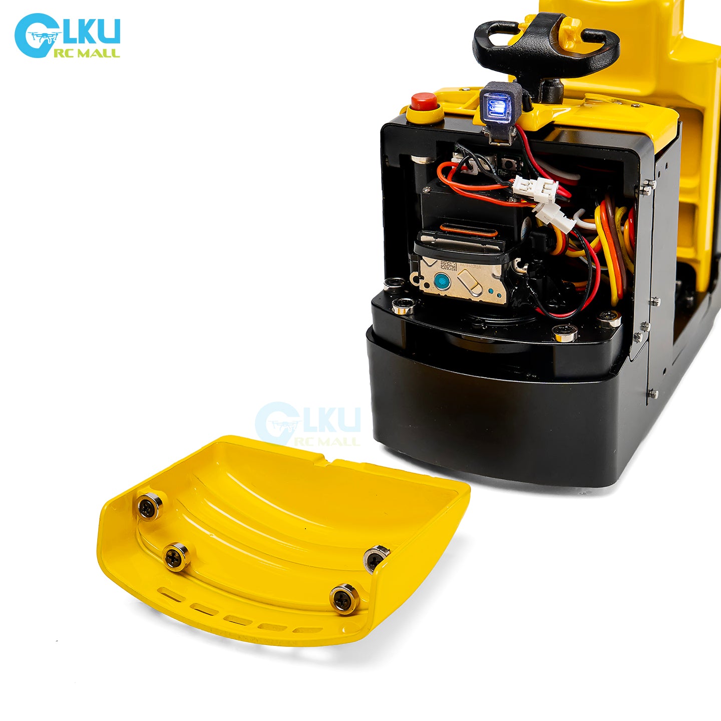 HT HOBBY 1/14 Mini Remote Control Electric Metal RC Model Yale MO55 Forklift with Lighting and Sound System