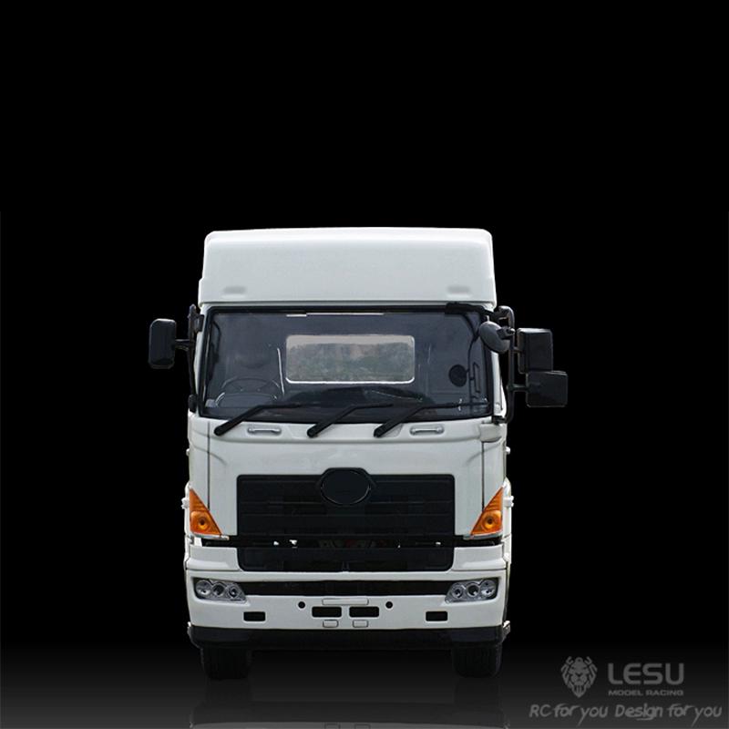 LESU 1/14 Tamiya Hino tractor truck model 6X4 tractor metal chassis modified car