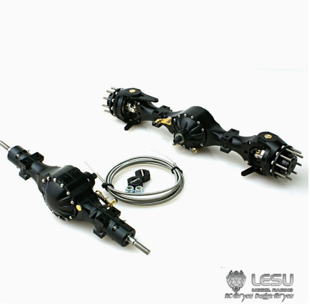 1/14 truck Tamiya tractor axle Q-911 small bridge egg series flange differential lock bridge mud head model LESU