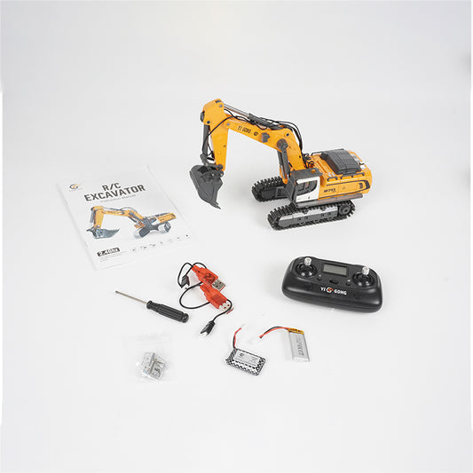 1/50 970 Electric Tracked Toy Model Excavator Engineering Truck RTR Play Version with Light and Sound Set