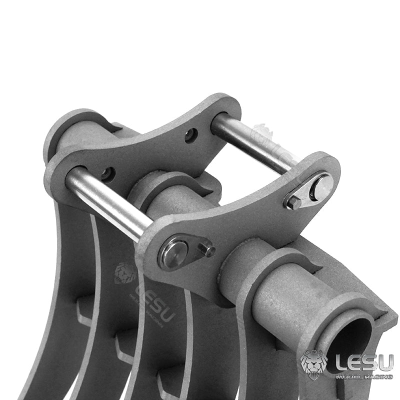LESU 1/14 simulation hydraulic excavator PC360, wheel excavator, small short tail modified quick-detach metal rake bucket accessories
