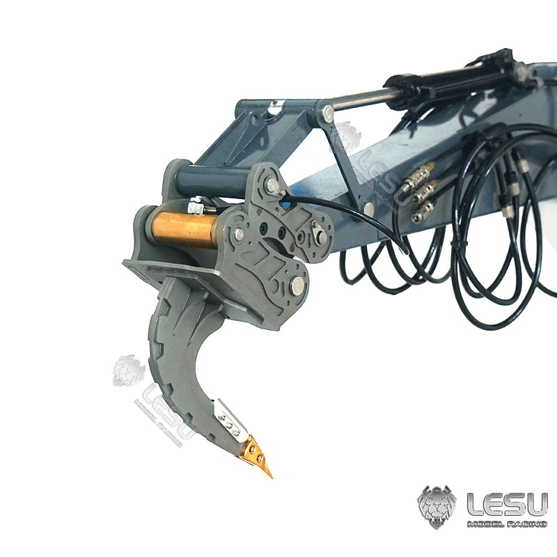 LESU 1/14 Engineering Hydraulic Excavator CAT 374F Modified Quick Release Curved Blade Ripper Attachment