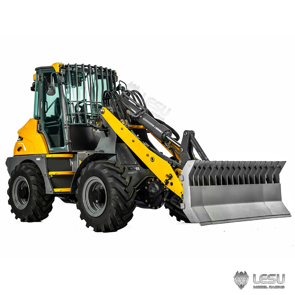 1/14 AT-C0028-B MCL8 loader adapter full metal bulldozer rake bucket LESU