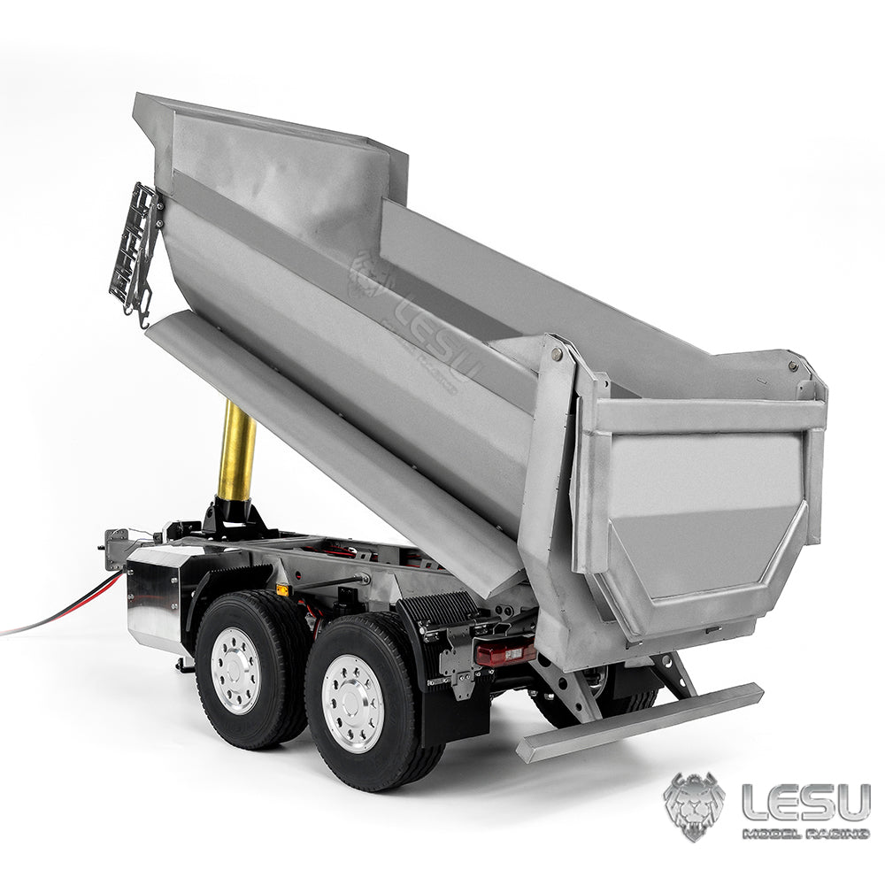 LESU 1/14 remote control toy model full trailer dump truck front hydraulic cylinder lifting U bucket LS-A0051-D