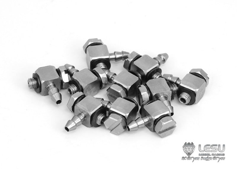 Hydraulic model modified stainless steel precision elbow straight oil nozzle M3-3 nylon oil pipe 3*2MM installation