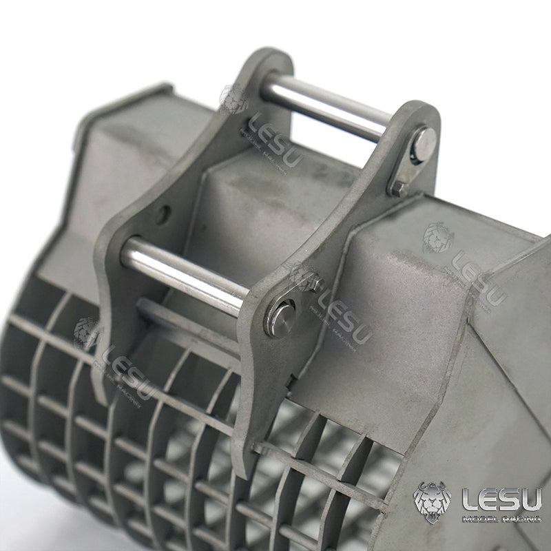 LESU 1/14 simulation hydraulic excavator PC360, wheel excavator, small short tail modified quick-release grille bucket accessories