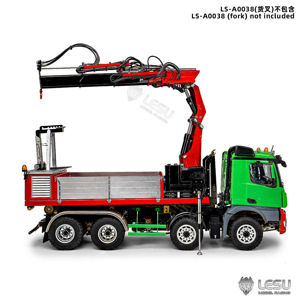LESU 1/14 Truck 8X8 Roll-on/Roll-off Truck Upgrade Kit Fully Unloaded 7-Valve Truck-mounted Crane Ballast Bucket Assembly