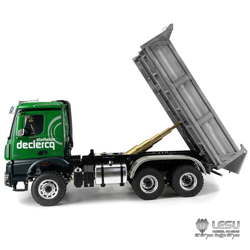 LESU1/14 remote control model hydraulic dump truck 6X6 all-wheel drive differential lock axle mud truck LS-Z0009
