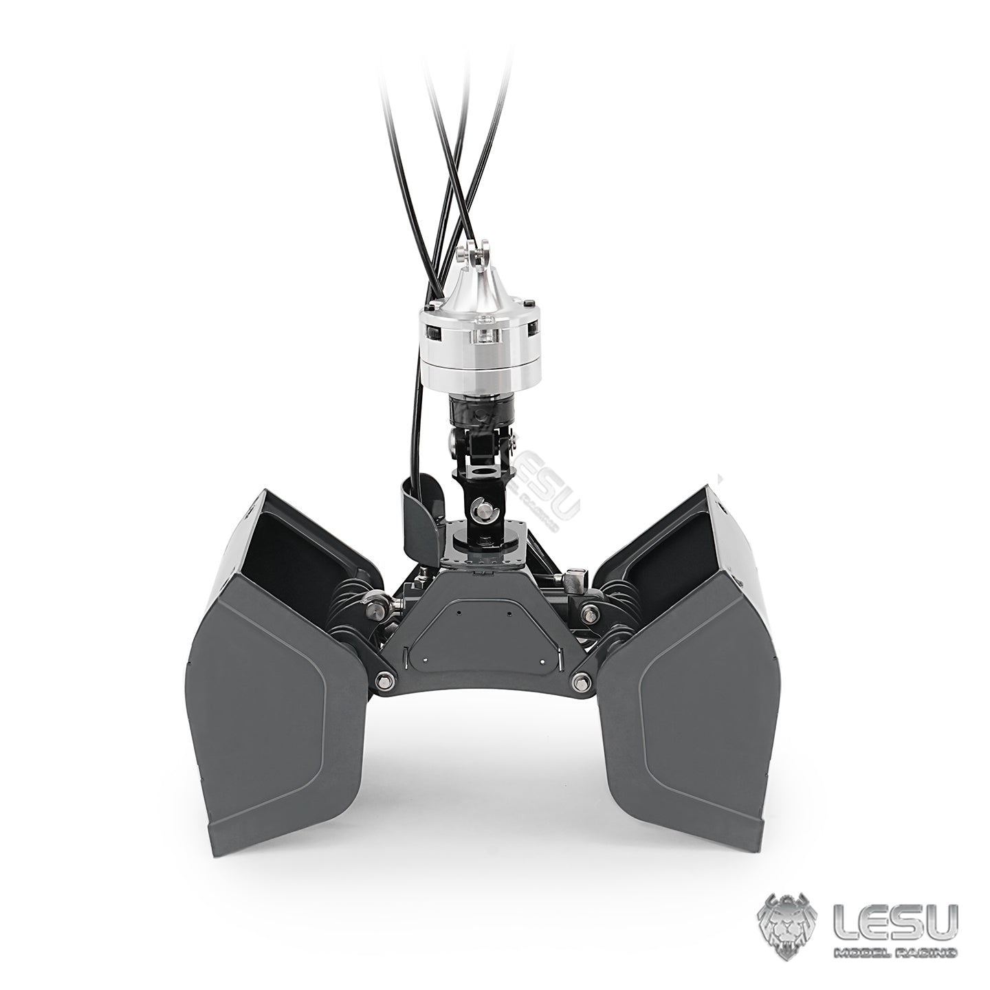 LESU 1/14 Truck Remote Control Model Metal Hydraulic Roll-on/Roll-off Truck Crane Full Unloading LS-A0062 Clamshell Grab