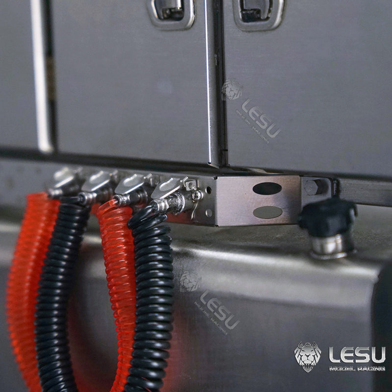 1/14 simulation truck gas pipe line rack equipment rack decoration modification accessories fixed Tamiya model LESU