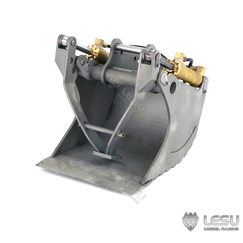 LESU 1/14 simulation hydraulic excavator PC360, wheel excavator, small short tail modified quick change hydraulic grab bucket attachment