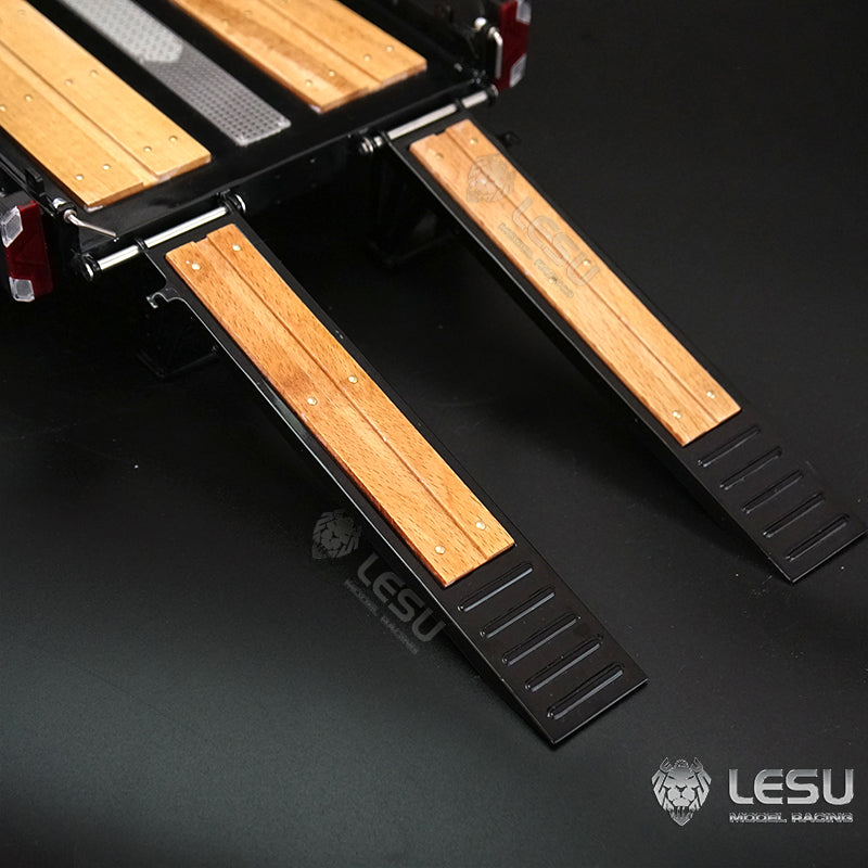 LESU 1/14 hydraulic mechanical model toy Bobcat small skid steer loader dedicated full trailer LS-A0036