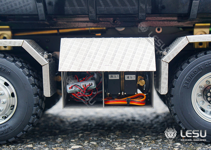 LESU 1/14 Truck Remote Control Model Metal Toy Fully Unloaded Volvo VM Hydraulic Roll-on/Roll-off Fully Unloaded Truck