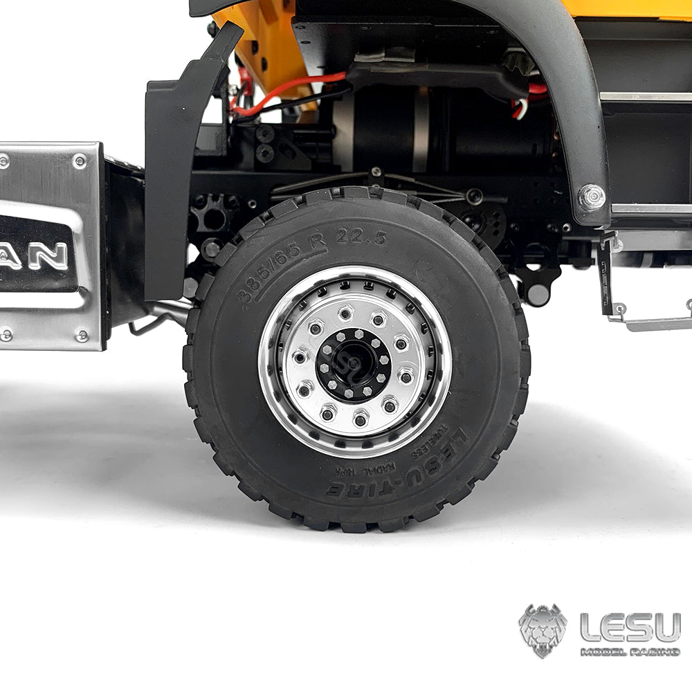 1/14 truck model toy aluminum alloy simulation front wheel hub W-2018-C modified Tamiya accessories LESU