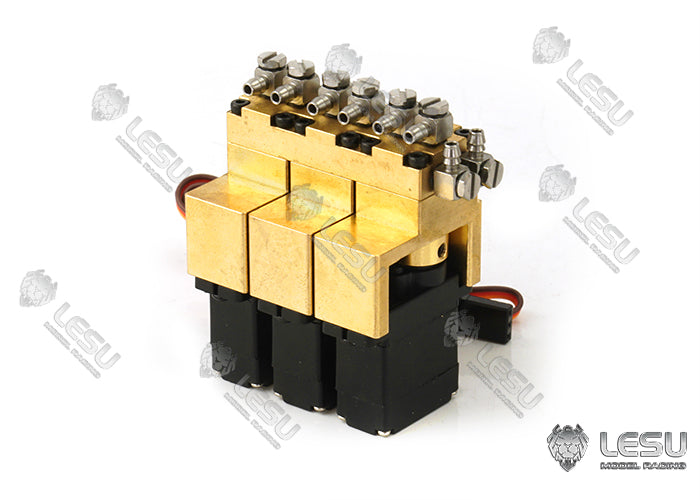 LESU hydraulic model multi-position reversing valve 1-7-way multi-way oil valve upgrade modification accessories or DIY