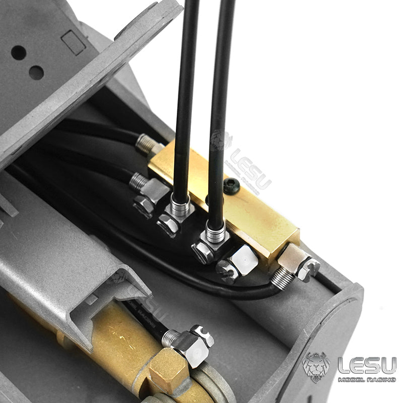 LESU 1/14 Engineering Machinery Model Excavator ET35 Modified Quick Release Tool Hydraulic Tilt Bucket Attachment