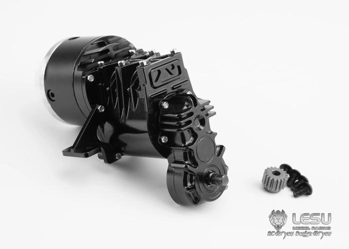 LESU1/14 truck Tamiya tractor gearbox F-5016 high torque second gear gearbox with transfer DIY dump truck