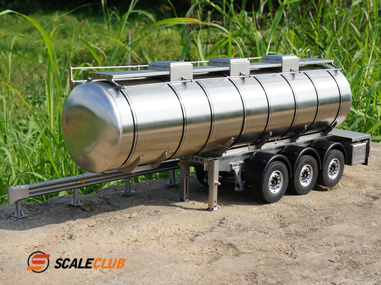 scaleclub 1/14 Tamiya tractor truck full metal tank trailer liquid transport trailer