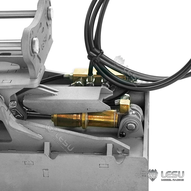 LESU 1/14 Engineering Hydraulic Excavator CAT 374F Modified Quick Release Tool Hydraulic Tilt Bucket Attachment