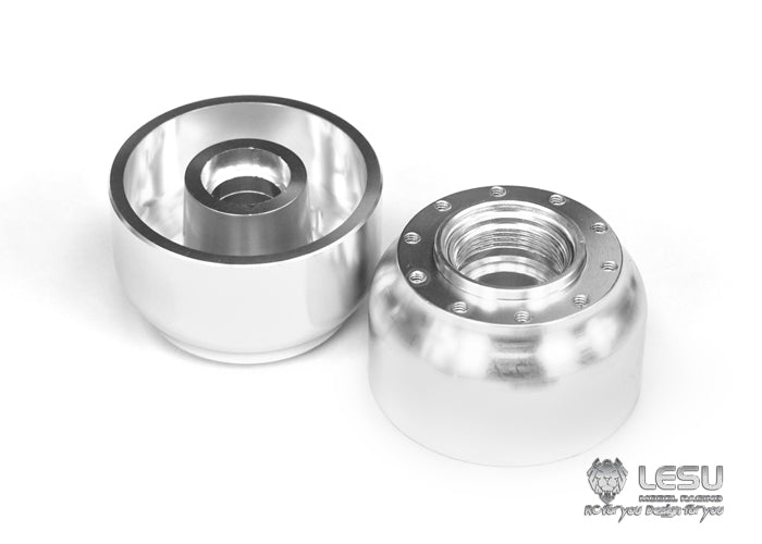 Tamiya 1/14 tractor aluminum alloy front wheel hub W-2016 wide tire 10 holes mud dump truck model LESU