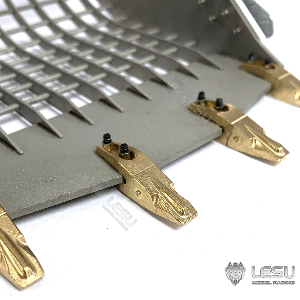LESU 1/14 Engineering Machinery Model Excavator ET35 Modified Quick-Removal Metal Grille Bucket Accessories