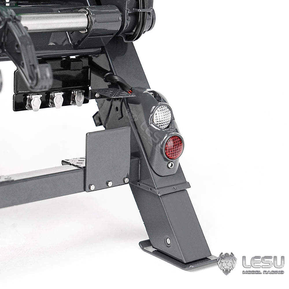 LESU 1/14 Truck 4*4 Hydraulic 4 Valve Rocker Tipper Loader High-end Neat Integrated Welded Copper Pipe