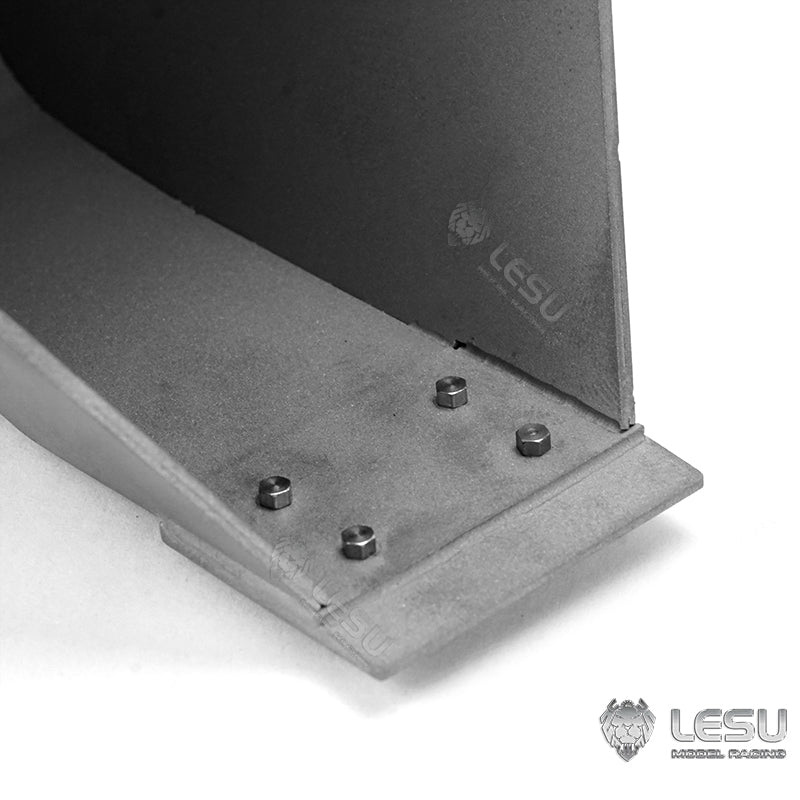 LESU 1/14 simulation hydraulic excavator PC360, wheel excavator, small short tail modified quick-detach metal trapezoidal bucket accessories