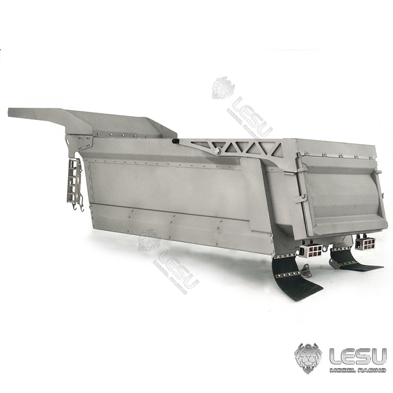 LESU 1/14 Tamiya truck remote control model toy hydraulic front cylinder 8*8 dump truck modified metal container