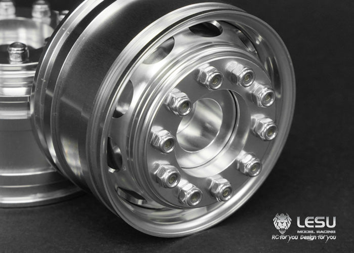 1/14 trailer aluminum alloy wheel Maersk trailer wheel model accessories W-2043-D wide wheel LESU