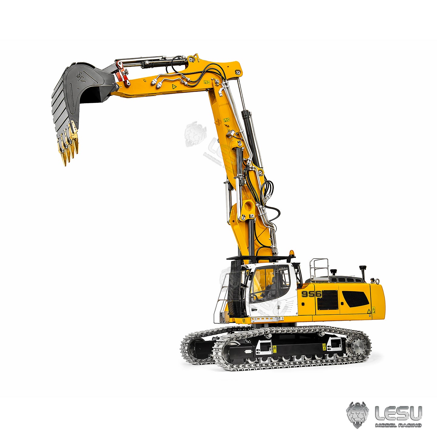 LESU 1/14 Hydraulic R956 Three-Section Arm Excavator Model BA-B0040 Motor-Driven Version Dual Pump 7-Valve