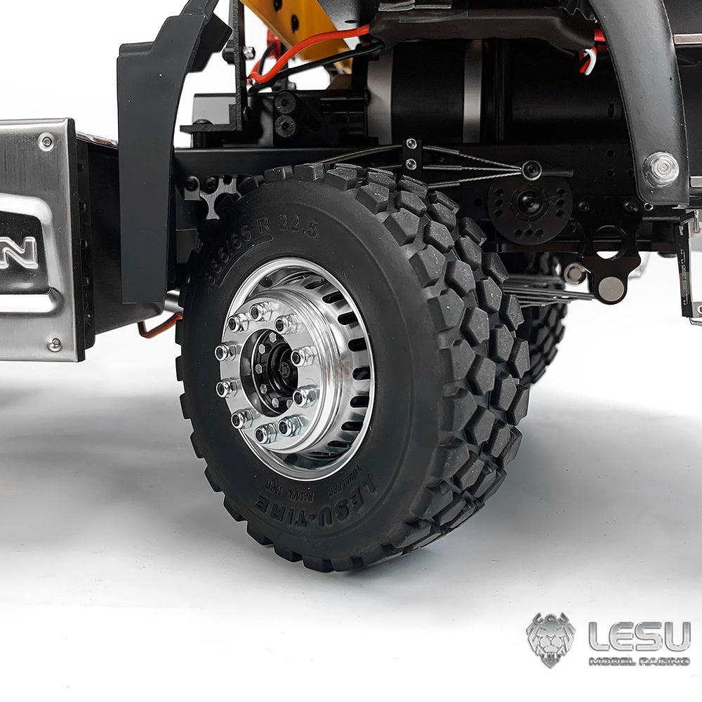 1/14 truck model toy aluminum alloy simulation front wheel hub W-2018-C modified Tamiya accessories LESU