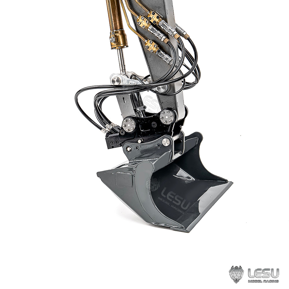 LESU 1/14 Hydraulic Excavator Wide Bucket Toothless Bucket AT-C0069 Sheet Metal Process Simulation Model Accessories