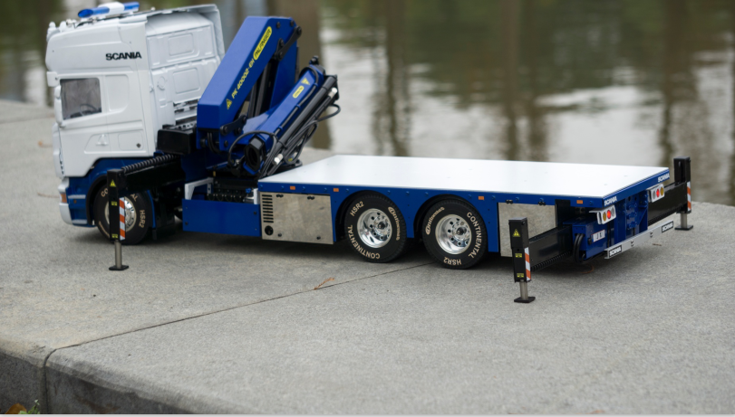JX Model PK40002EH Truck-Mounted Crane for Tamiya 1/14 RC Hydraulic Construction Machinery Towing Truck Model Upgrade Parts